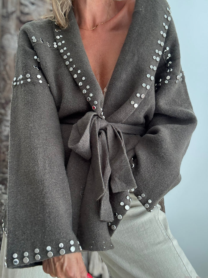 Tachas | cardigan casaco