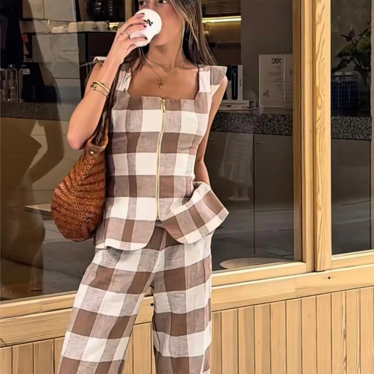 Vera | Conjunto top e calças