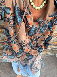 Hoodie folhas | casaco hoodie