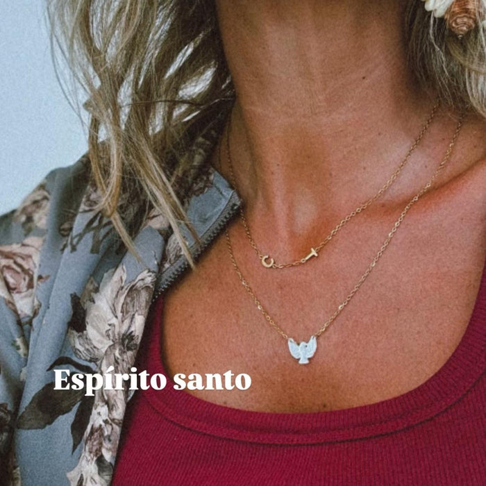 Espírito santo | colar escapulário