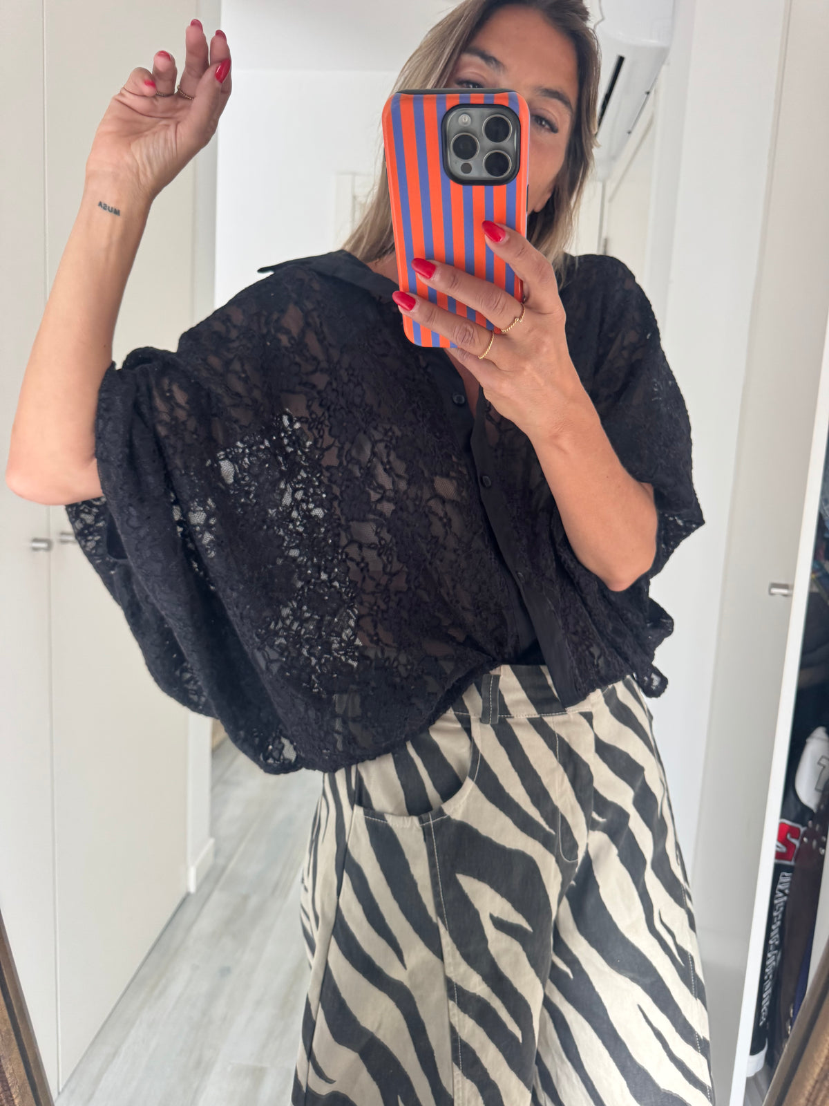 Black lace  |casaco