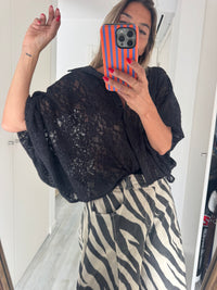 Black lace  |casaco