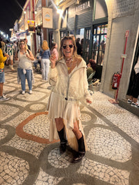 Bomber Boho lace