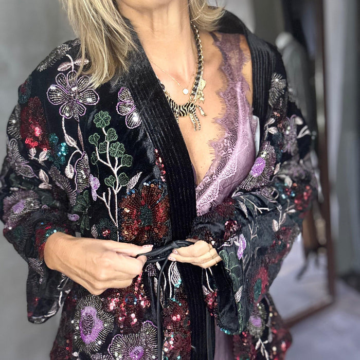 Velvet Bloom | Conjunto casaco e calças