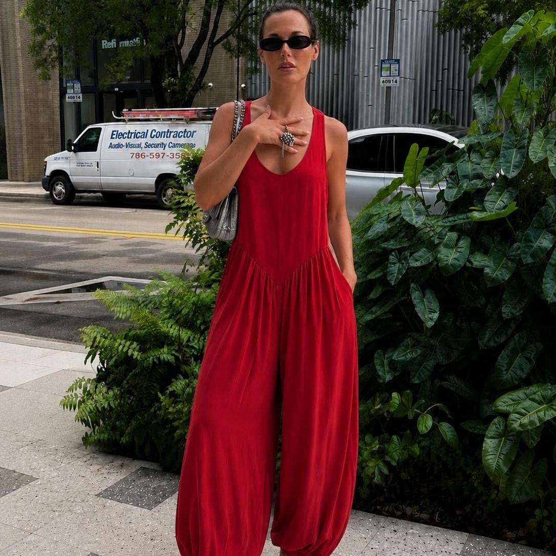 In red  | Jumpsuit