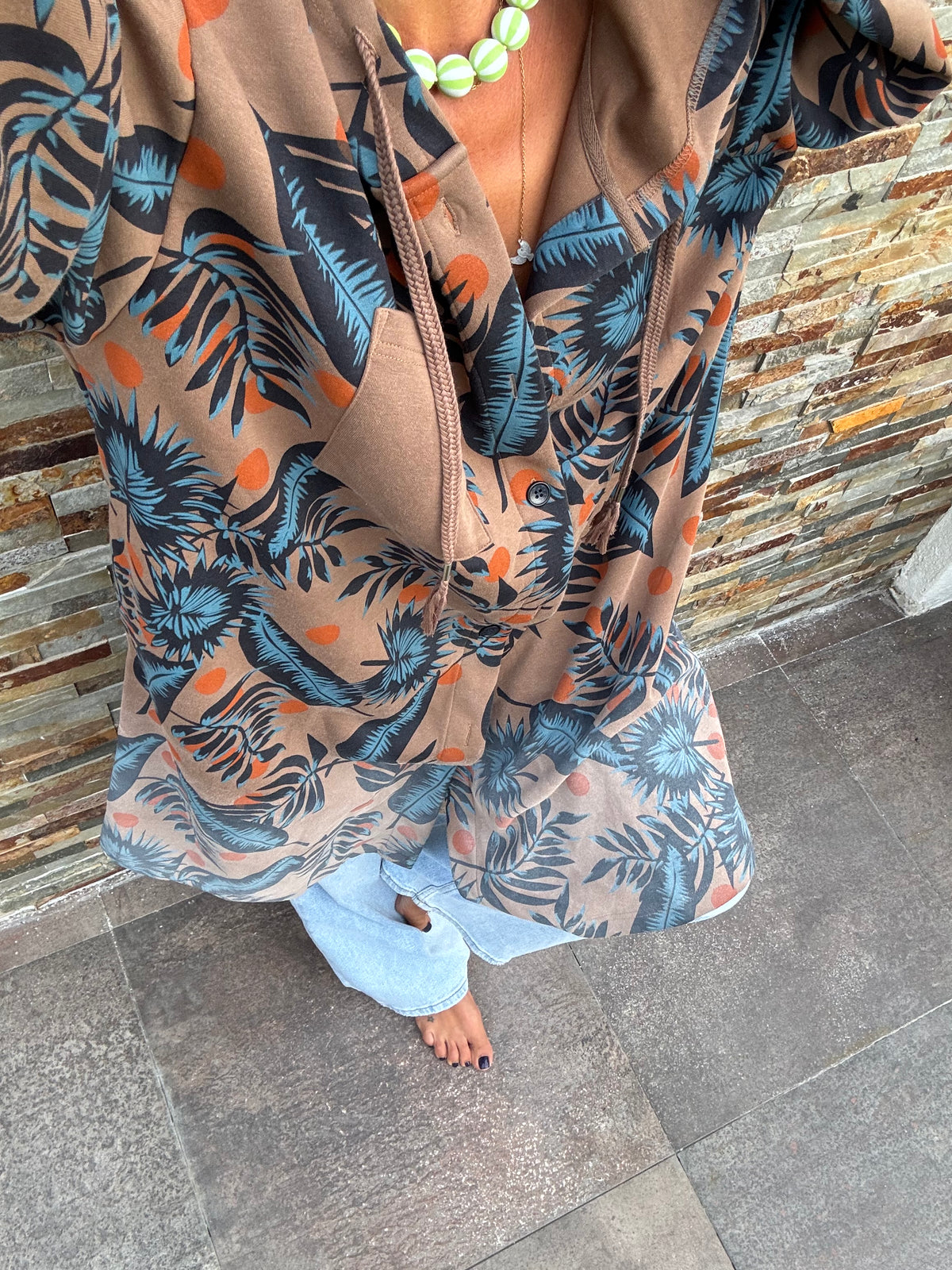 Hoodie folhas | casaco hoodie