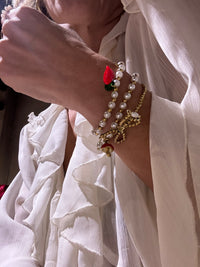 Pérolas cogumelo e coração