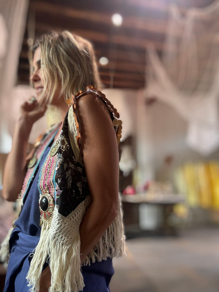 Nomade | Colete de franjas