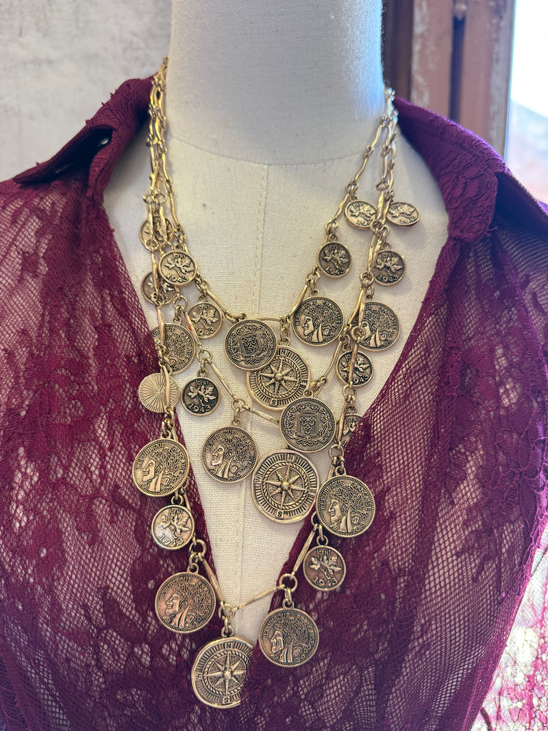 Medalhas triplo | Colar