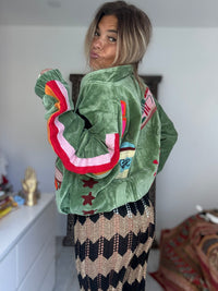 TOUT - Lola Bomber Veludo Verde