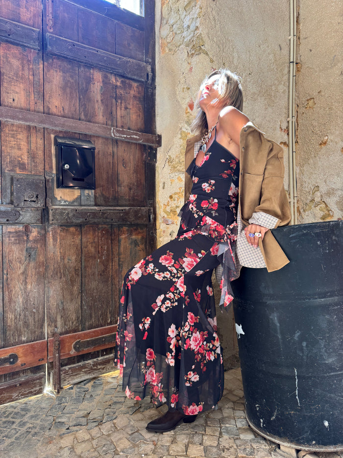Flowers | Conjunto Top e Saia