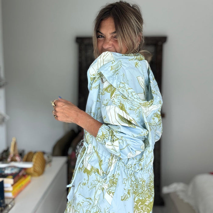 My Blue garden | Parka casaco hoodie