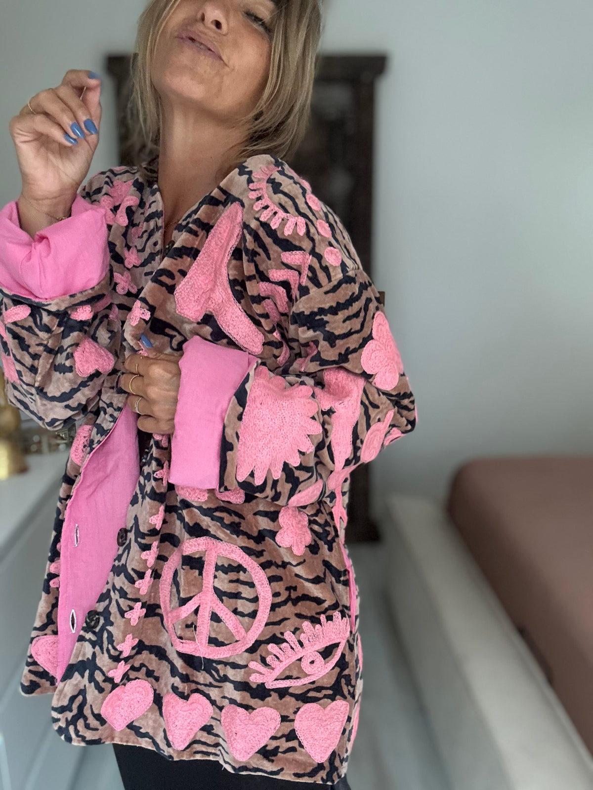 Casaco Dream Tiger rosa