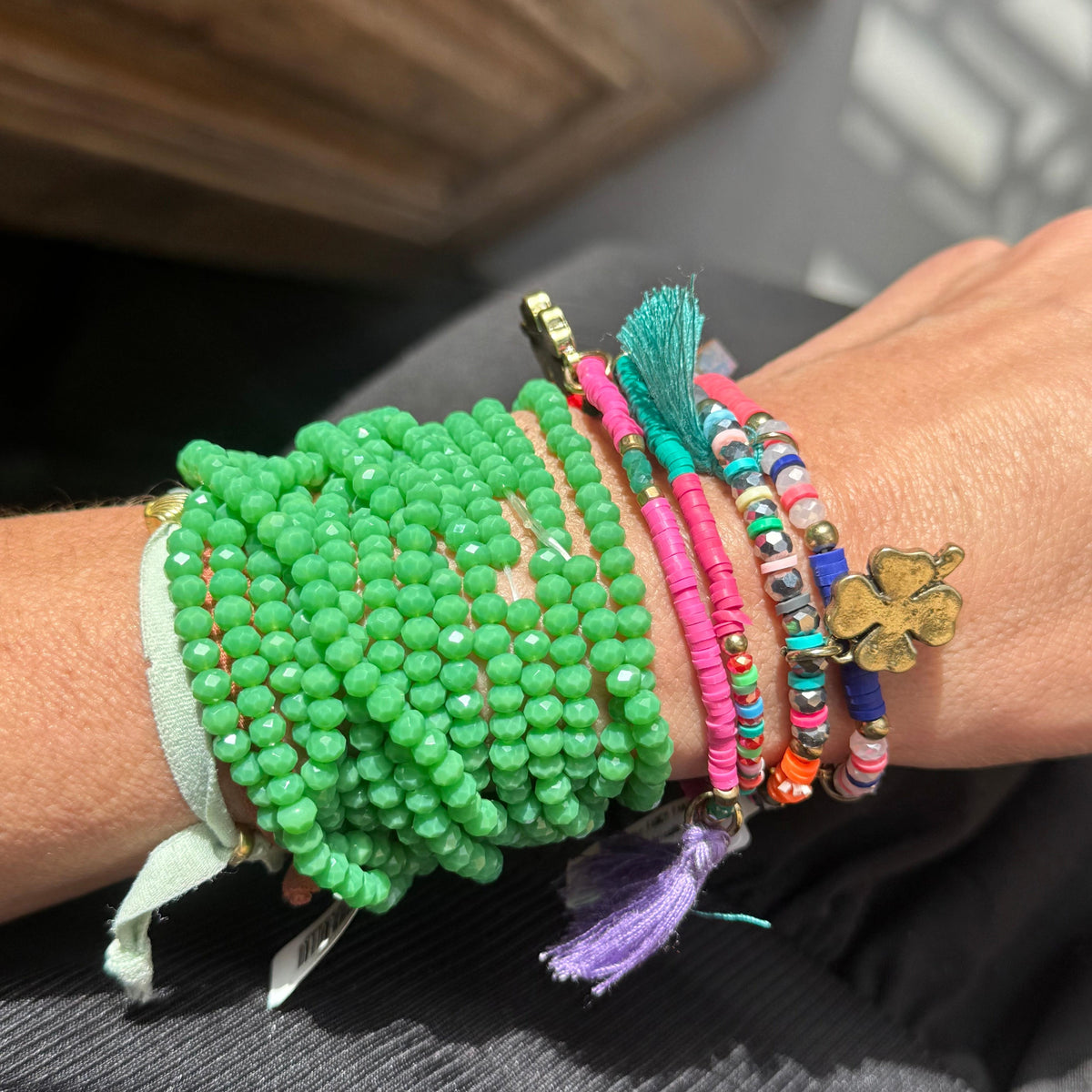 Cristal  | colar elástico