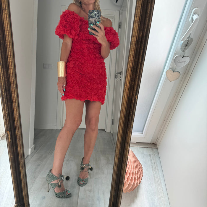 Red Flower | Vestido