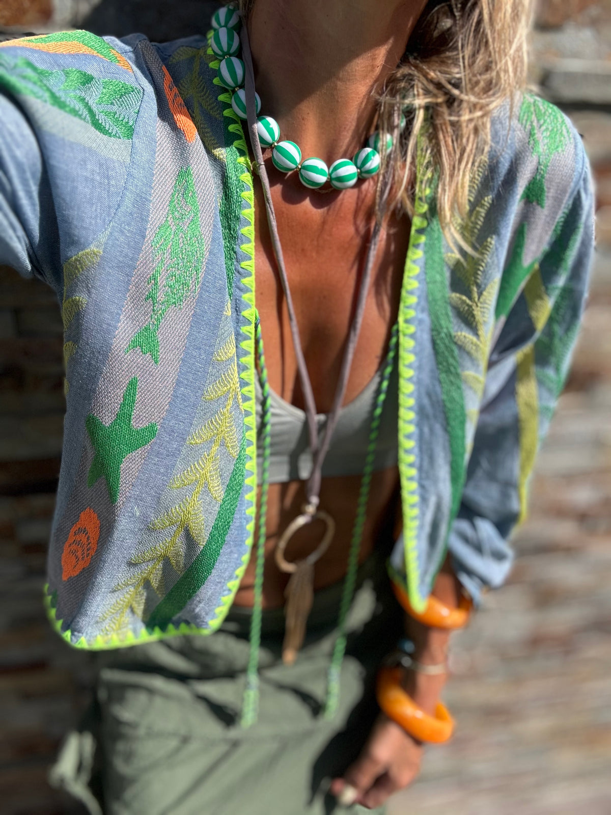 Tropical  | casaco curto