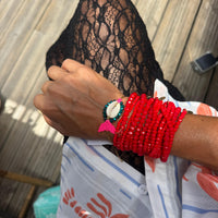 Pulseiras beads cristal