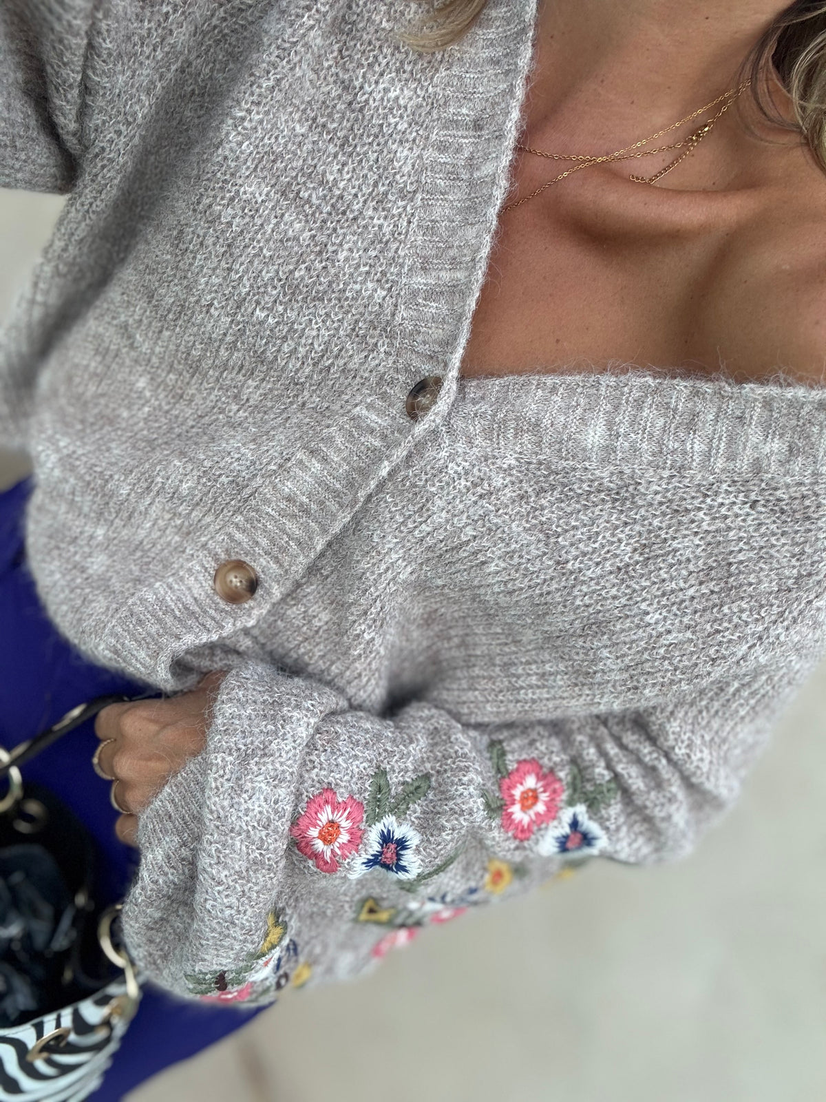 Nude garden  | casaco cardigan