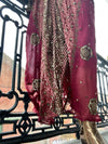 Jaipur Vinho  | Conjunto Vestido e Kimono