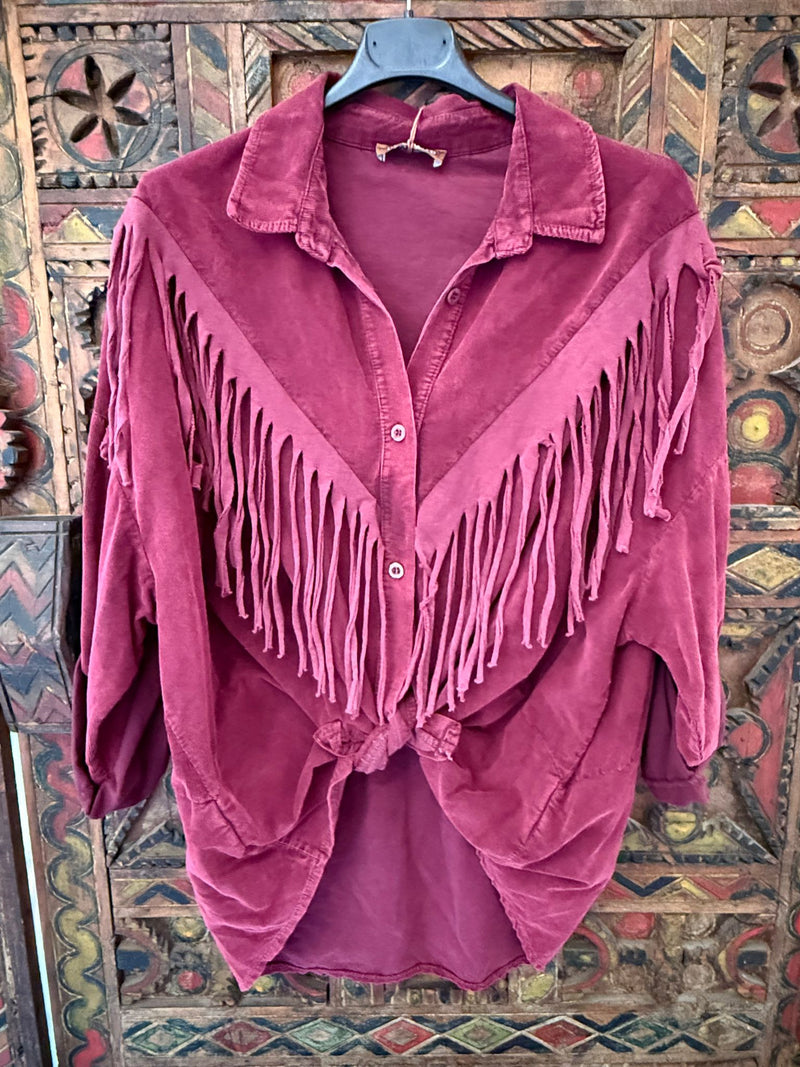 Goldie | Camisa franjas