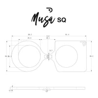 Óculos pendentes Musa Square