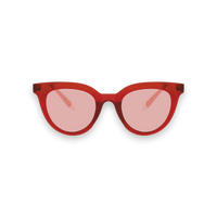 Óculos de sol MAKEY CHERRY - mulheres, armação resistente vermelha
