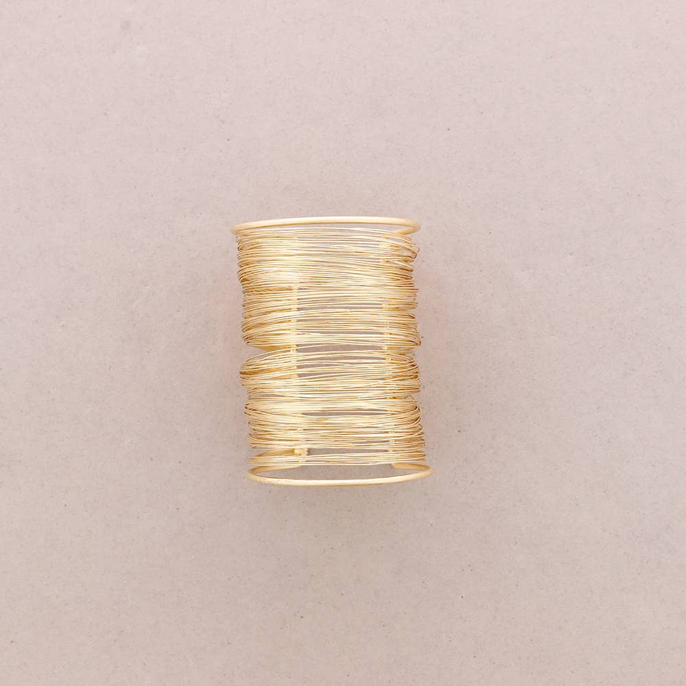 Pulseira Ajustável de Fios Metálicos 8,5 cm