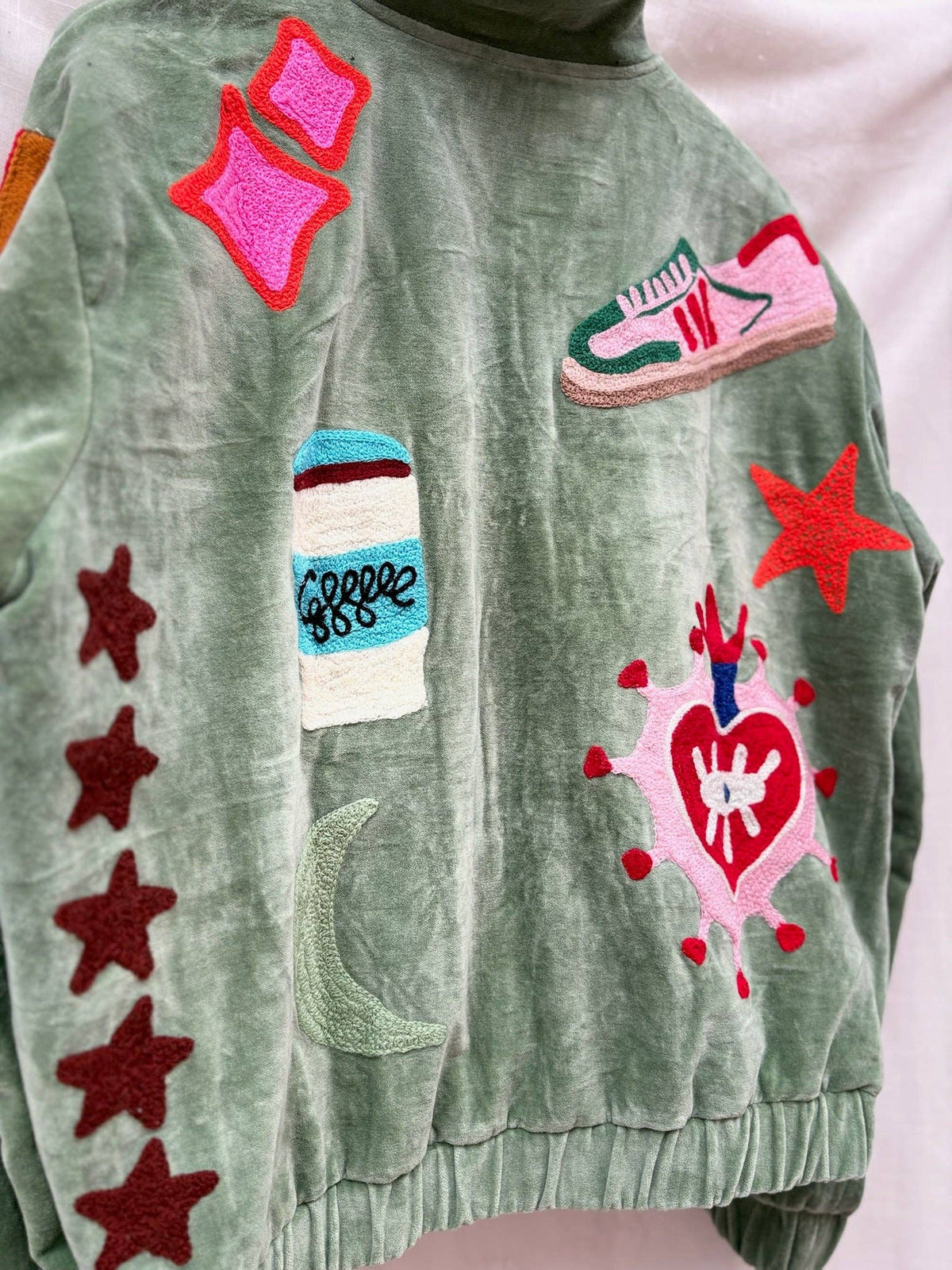 TOUT - Lola Bomber Veludo Verde