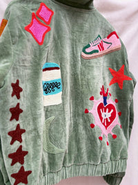 TOUT - Lola Bomber Veludo Verde